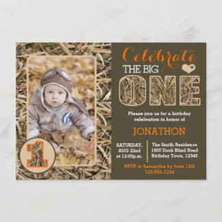Invitation Camo Canard / Camouflage Premier anniversaire