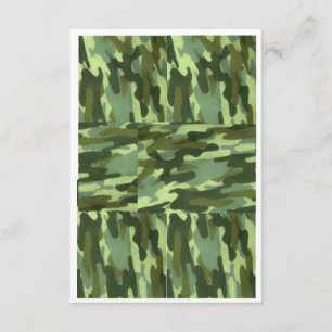 Invitation Camo Vert-Fête Surprise