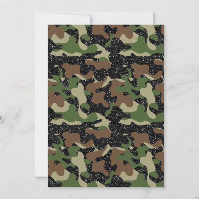 Invitation Camouflage Camo Camouflage de l'armée américaine d (Devant)