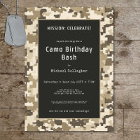 Camouflage numérique de sable du soldat militaire 