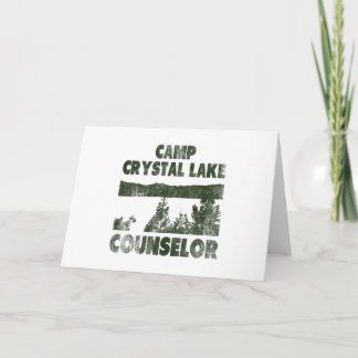Invitation Camp Crystal Lake Counselor Halloween humorous