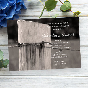 Invitation Campagne Après Mariage Brunch de Clôture de Mariag