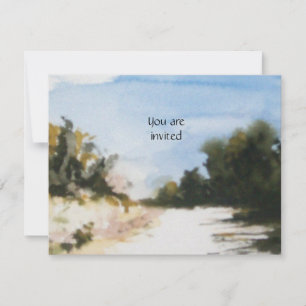 Invitation CAMPAGNE ENSOLEILLÉE DANS LA glace TOSCANE