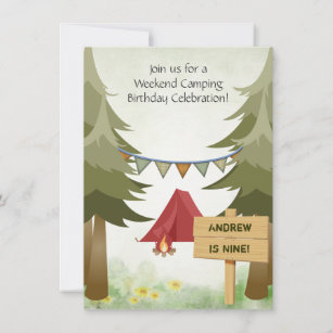 Invitations Faire Part Feu De Camp Zazzle