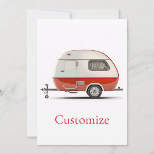 Invitation Camper Teardrop Classic Retro Thunder_Cove
