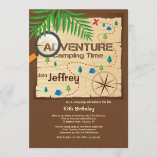 Invitation Camping Adventure