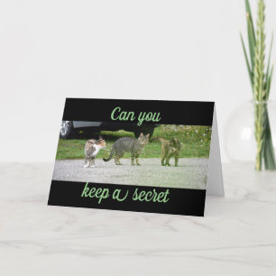 Invitation CAN YOU KEEP A SECRET / surprise party card