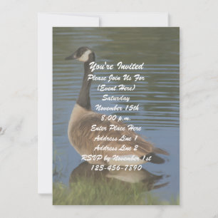 Invitation Canada Goose Art Nature Party