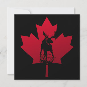 Invitation canadienne à la feuille d'érable et à l
