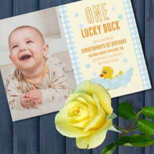 Invitation Canard 1er anniversaire