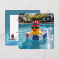 Canard en caoutchouc jaune patriotique pour fête e