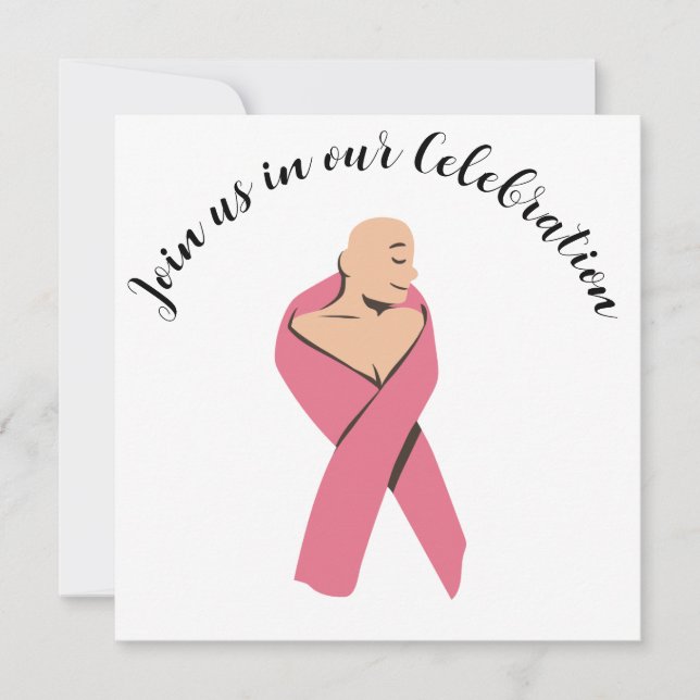 Invitation Cancer du sein Fin de l'invitation du Parti Chemo (Devant)