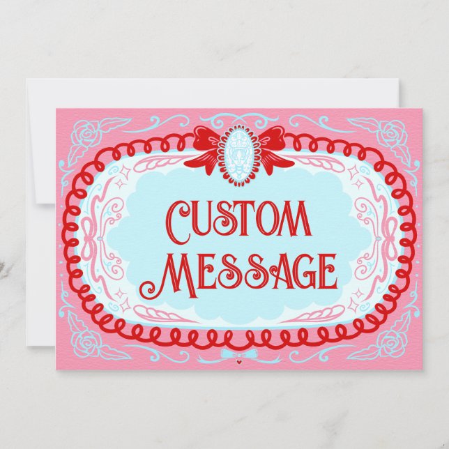 Invitation Candy Cameo Custom (Devant)