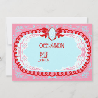 Invitation Candy Cameo Personnalisé