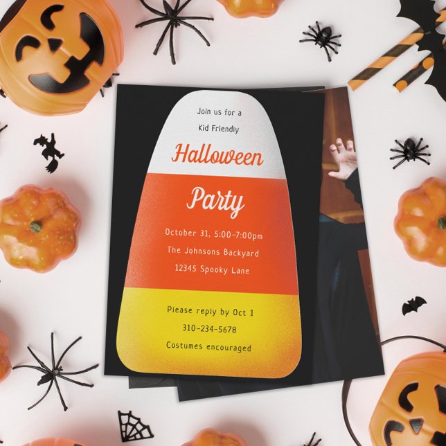 Invitation Candy Corn Enfants Halloween Party (Créateur téléchargé)