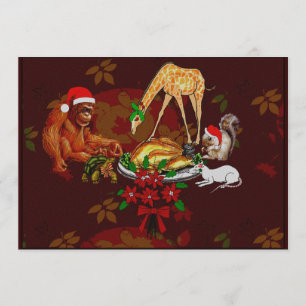Invitation Cannibales d'animal de vacances