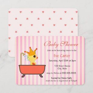 Invitation Canotage dans un bain Baby shower