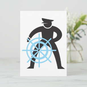 Invitation Capitaine De Navire À La Tête