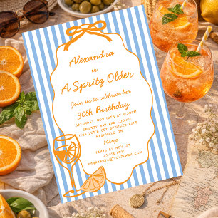 Invitation Capricieux Un Spritz Aperol Spritz Anniversaire Pl