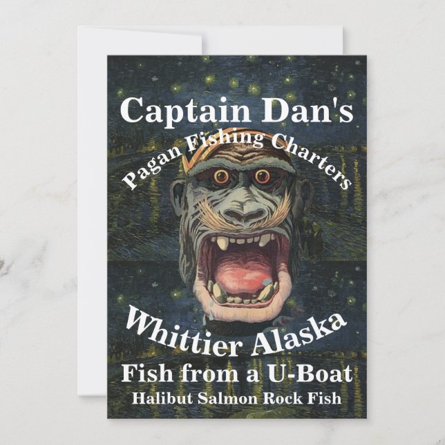 Invitation Captain Dan's Pagan Fishing Charters Whittier AK (Devant)