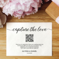 Capturez l'amour code QR partage photo mariage