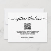 Capturez l'amour code QR partage photo mariage