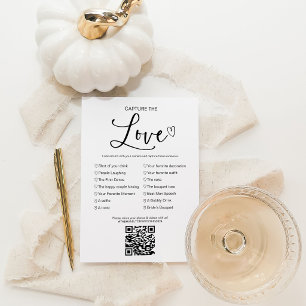 Invitation Capturez le jeu de mariage I Spy Love avec QR