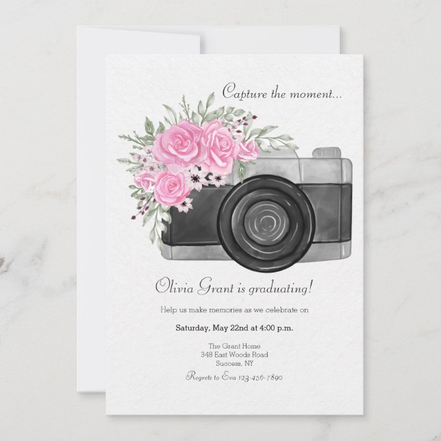 Invitation Capturez le Moment (Devant)