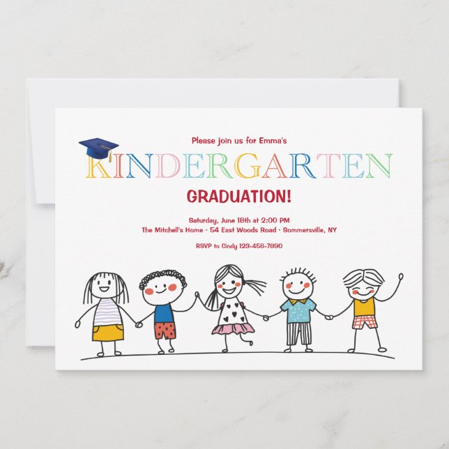 Invitation Caractères de l'étiquette (Devant)