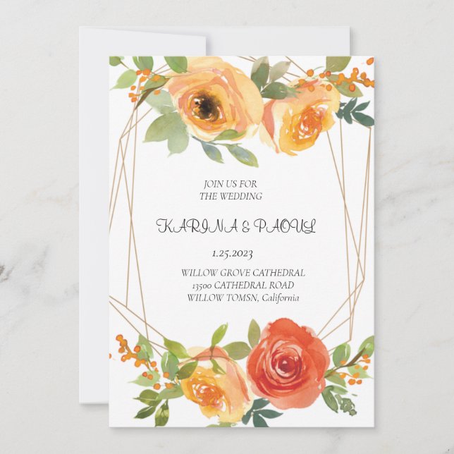 invitation card (Front)