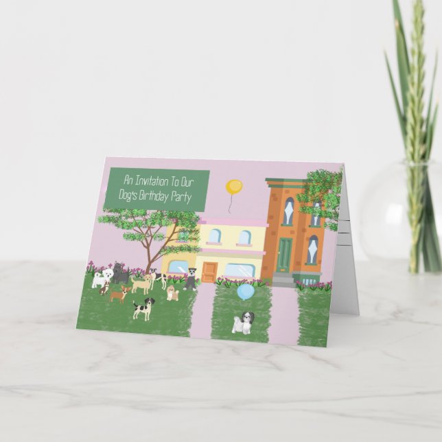 Invitation Card for Your Dog's Birthday Party (Front)