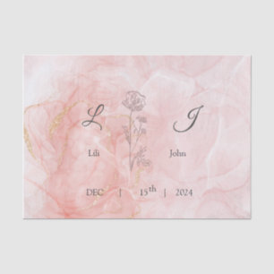 invitation card tissue paper