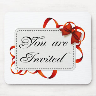 Invitation card >> You Are Invited Mouse Pad