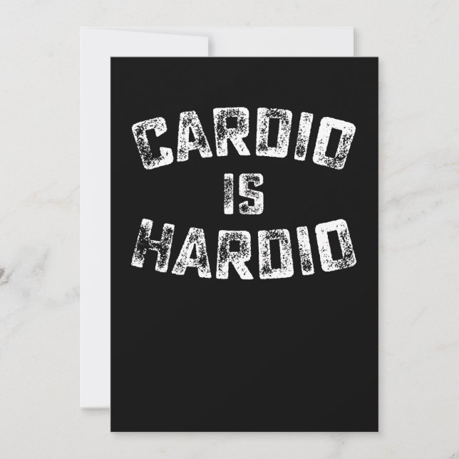 Invitation Cardio Est Hardio Fitness Gym Entraînement (Devant)