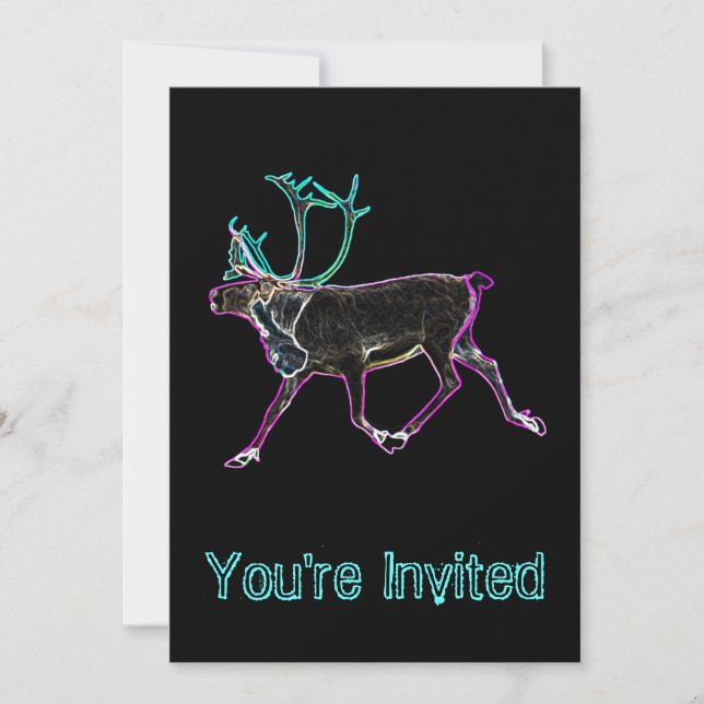Invitation Caribou électrique (Devant)