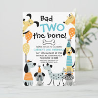 Caricature Comme Mauvais Deux Chiens Os 2e anniver