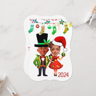Invitation Caricature de Noël sur mesure