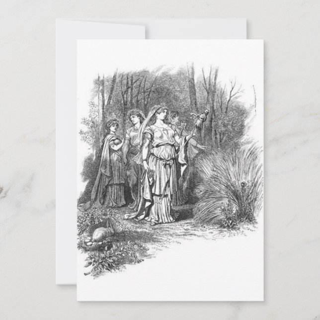 Invitation Carl Emil Doepler - Frigg as Ostara (Devant)