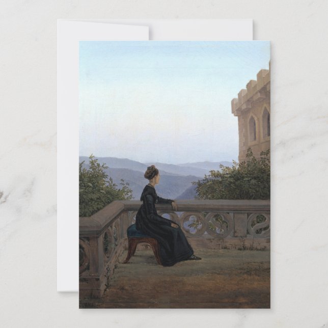 Invitation Carl Gustav Carus - Femme sur le Balcon (Devant)