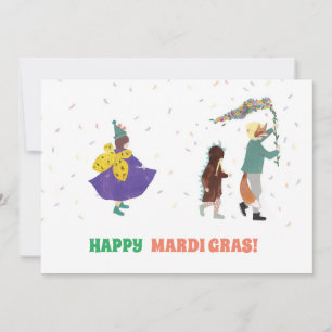 Invitation Carnaval des Enfants Mardi Gras Illustration de Pr