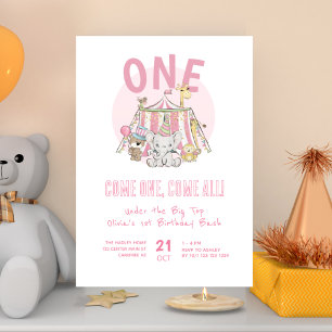 Invitation Carnival Circus 1er anniversaire
