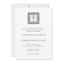 Caroline Simple Noir Script Mariage chrétien