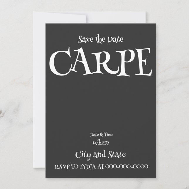 INVITATION CARPE (Devant)