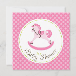 Invitation Carré de l'invitation de la fille de Cheval-Roche