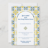 Carreaux portugais pour la réunion de Noël en fami