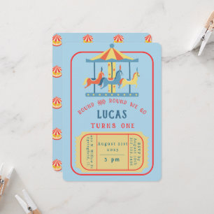 Invitation Carrousel Anniversaire Inviation
