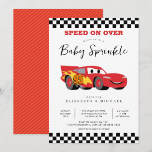 Invitation Cars Lightning McQueen Baby Sprinkle
