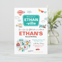 Cars & Trucks City Transport fête d'anniversaire