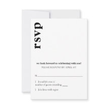 Carson Mariage moderne RSVP