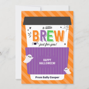 Invitation Carte-cadeau Halloween Professeur de récolte d'aut